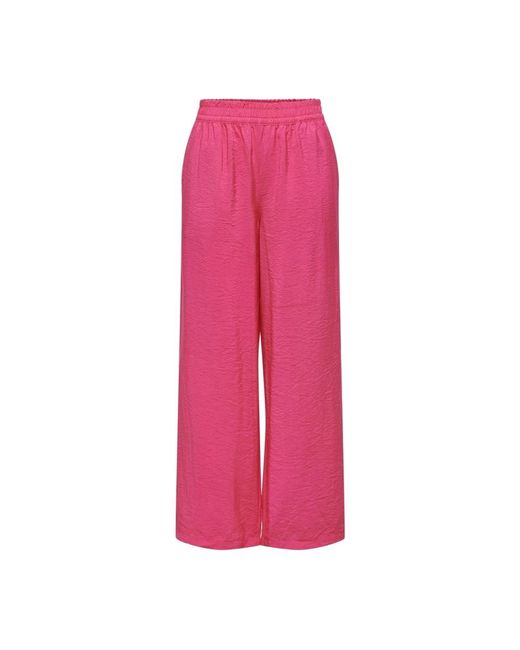 Pantaloni soul life donna di Jacqueline De Yong in Pink