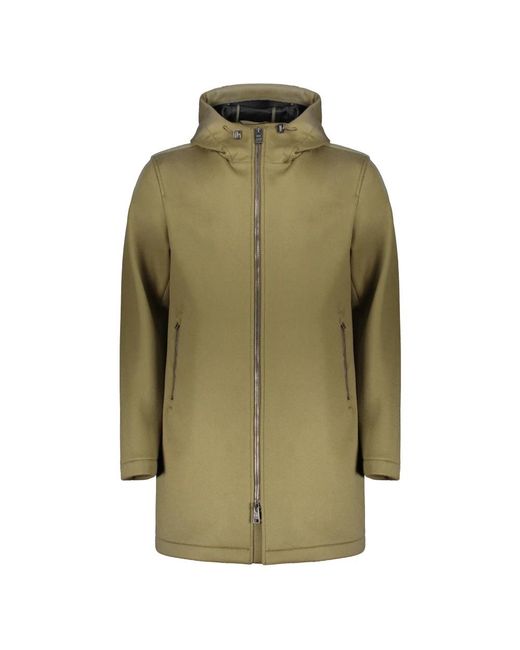 Herno Green Single-Breasted Coats for men