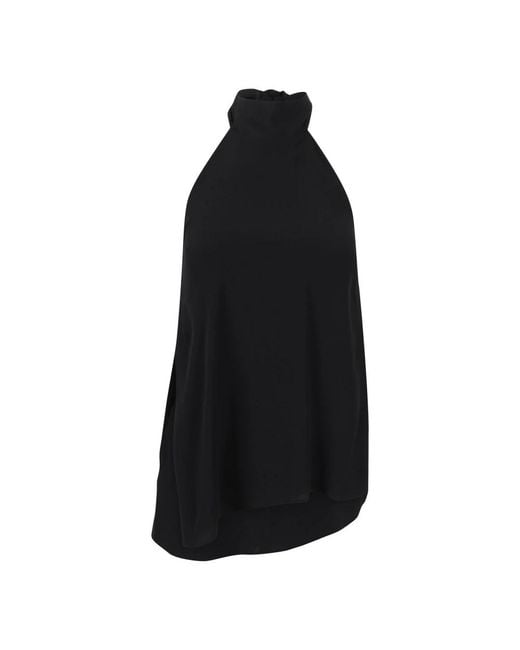 FEDERICA TOSI Black Sleeveless Tops
