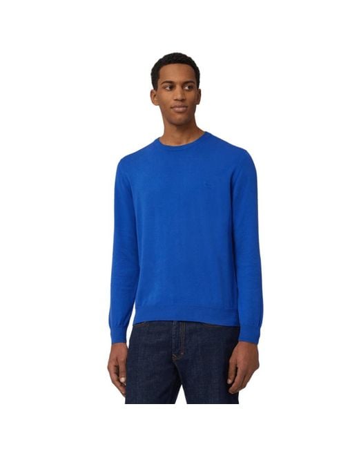 Harmont & Blaine Blue Round-Neck Knitwear for men