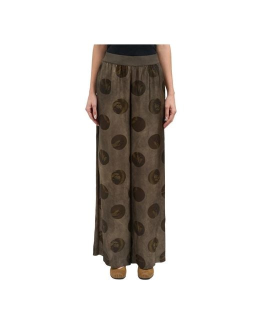 Uma Wang Brown Wide Trousers