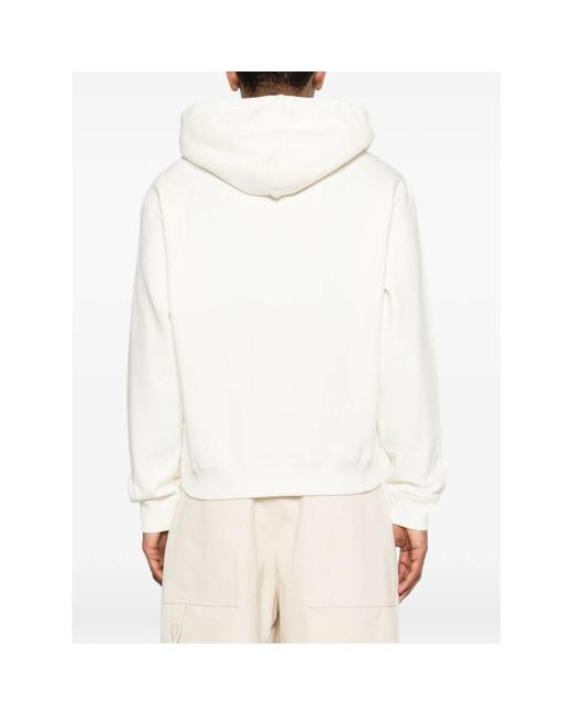 Jil Sander White Hoodies for men