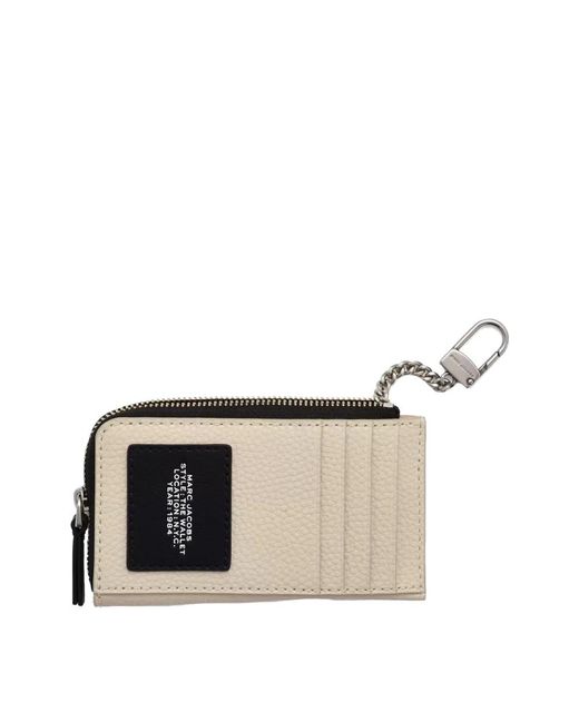 Marc Jacobs Accessoires ,Wit ,Wol The Camp Patchwork Top Zip Multi Wallet in het Blue