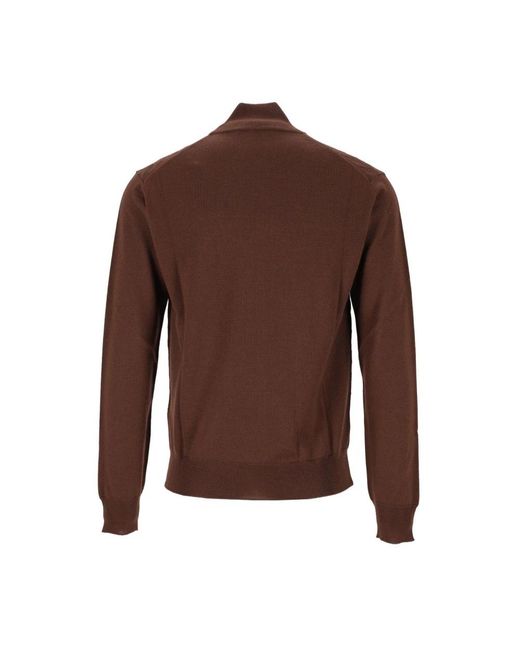 Turtlenecks Corneliani de hombre de color Brown