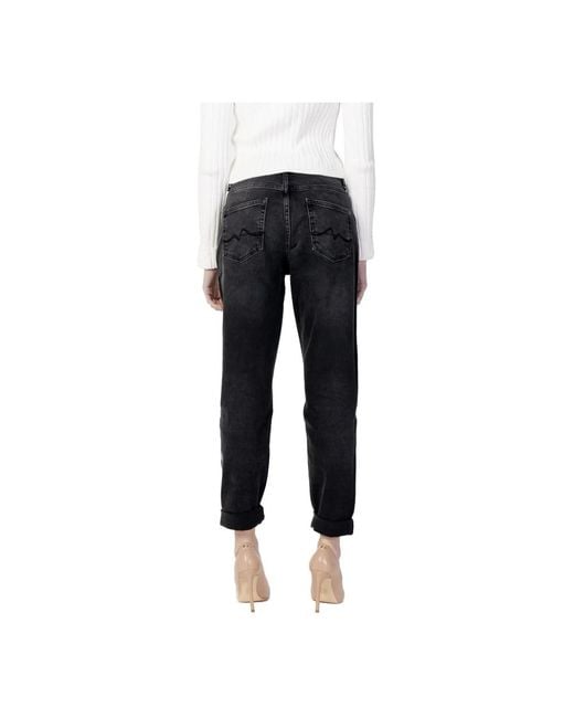 Pepe Jeans Black Cropped Jeans