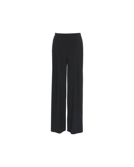 Norma Kamali Black Wide Trousers