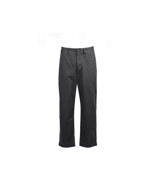 Barbour Gray Straight Trousers for men