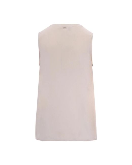 Max Mara Brown Sleeveless Tops