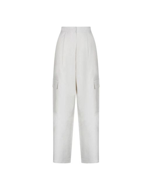 Pantaloni cargo strutturati di Calvin Klein in White