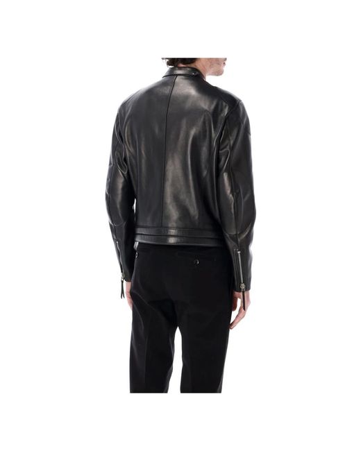 Tom Ford Black Leather Jackets for men