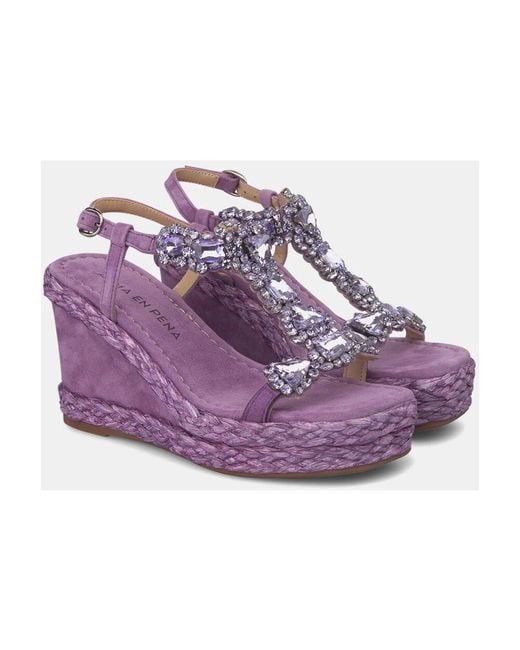 Wedges di Alma En Pena. in Purple