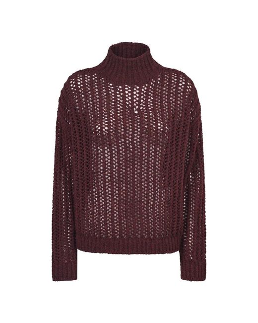 Max Mara Purple Turtlenecks