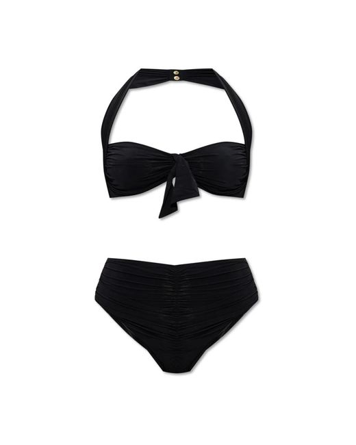 Balmain Badmode ,Zwart ,Tweed Tweedelig Badpak in het Black