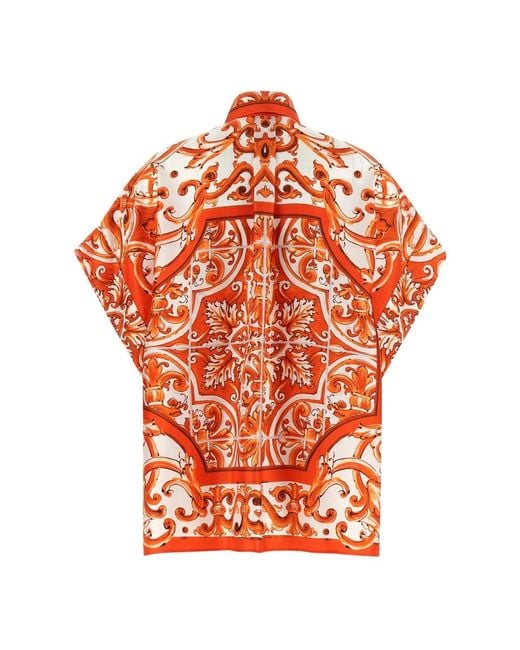 Dolce & Gabbana Orange Blouses