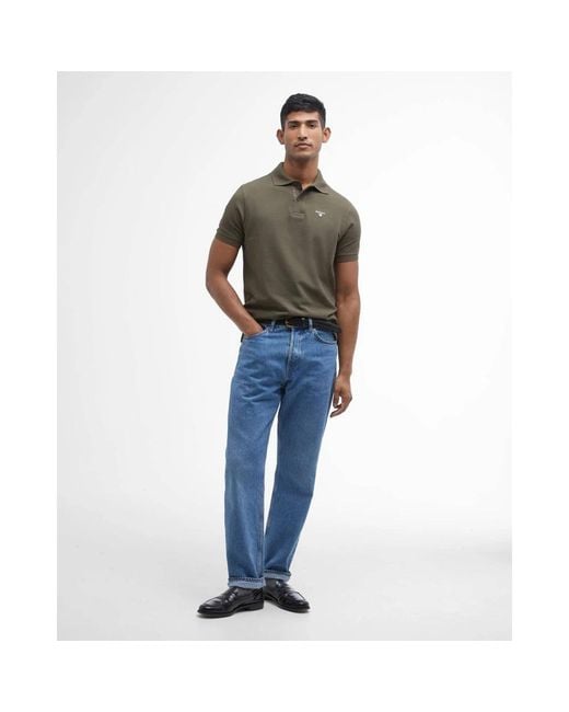 Barbour Green Polo Shirts for men