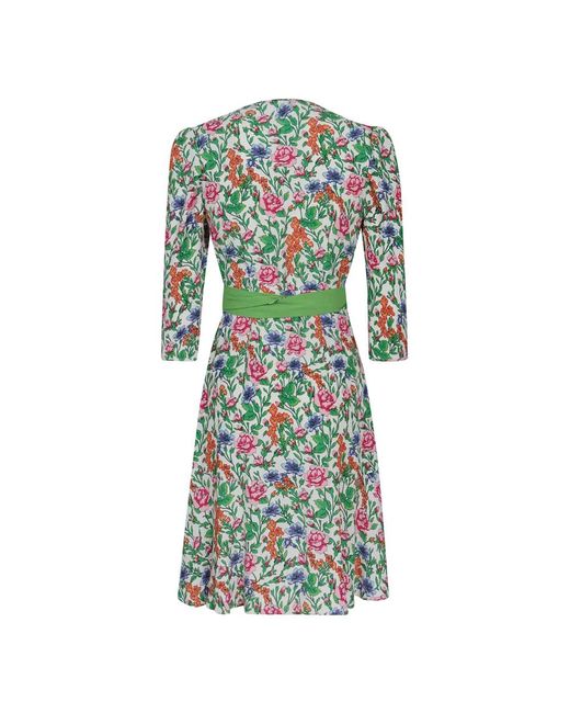 Diane von Furstenberg Green Short Dresses