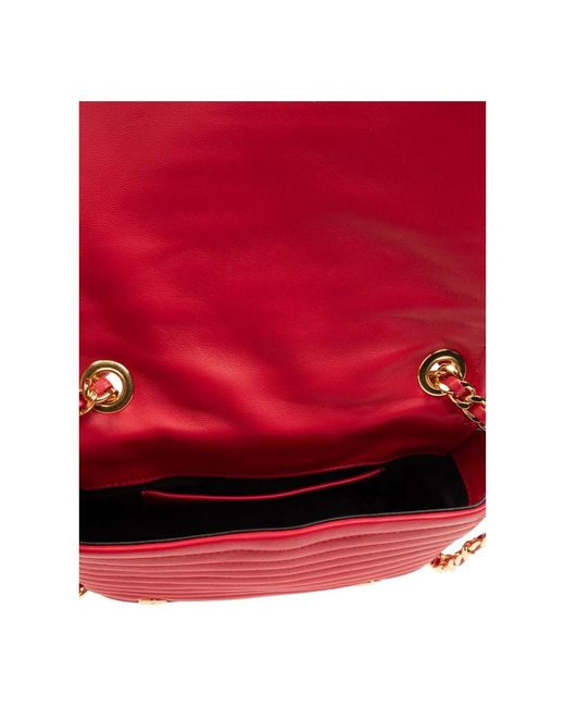 Moschino Red Leder-schultertasche