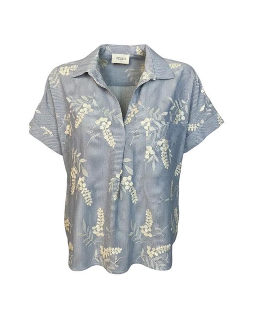 ViCOLO Blue Tab0526 Bluse
