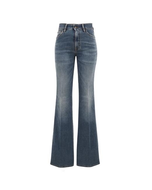 CYCLE Jeans ,Blauw ,Katoen Flaire High Rise Flared Medium Vintage Jeans in het Blue