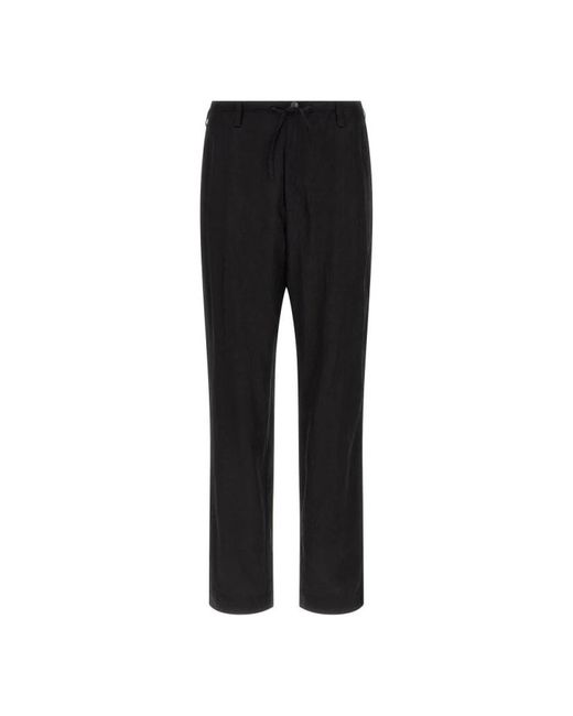 Dries Van Noten Black Straight Trousers for men