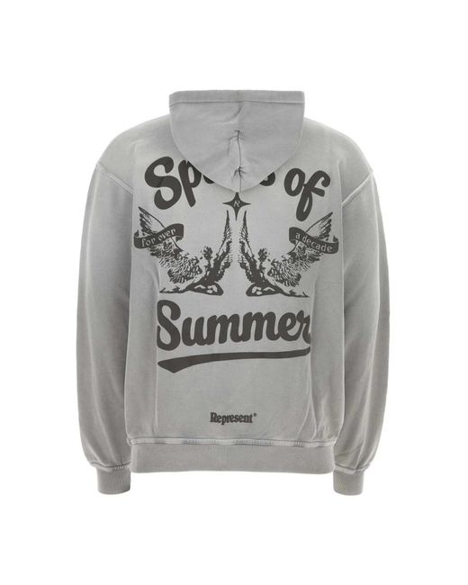 Represent Sommer spirits baumwoll-sweatshirt in Gray für Herren