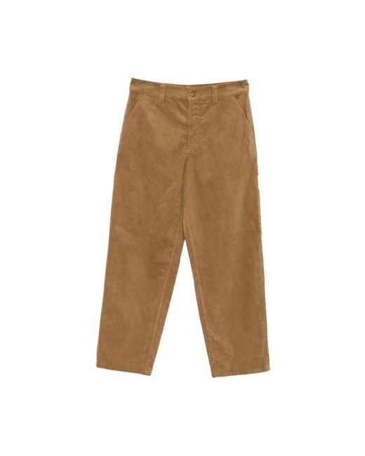 A.P.C. Brown Straight Trousers for men