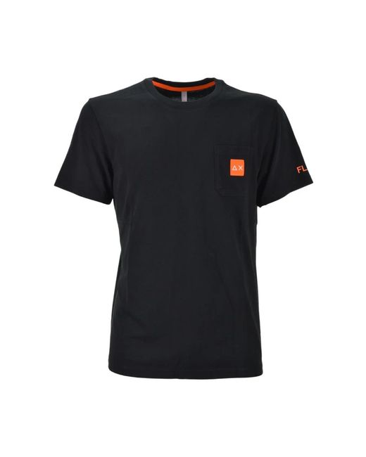 Sun 68 Black T-Shirts for men