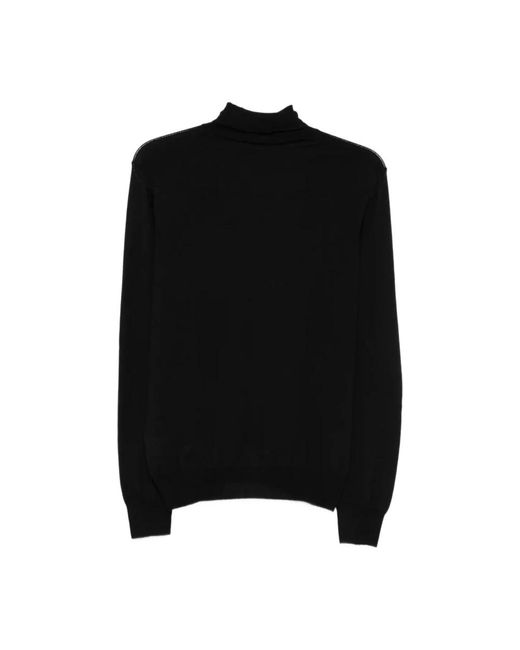 Barba Napoli Black Turtlenecks for men