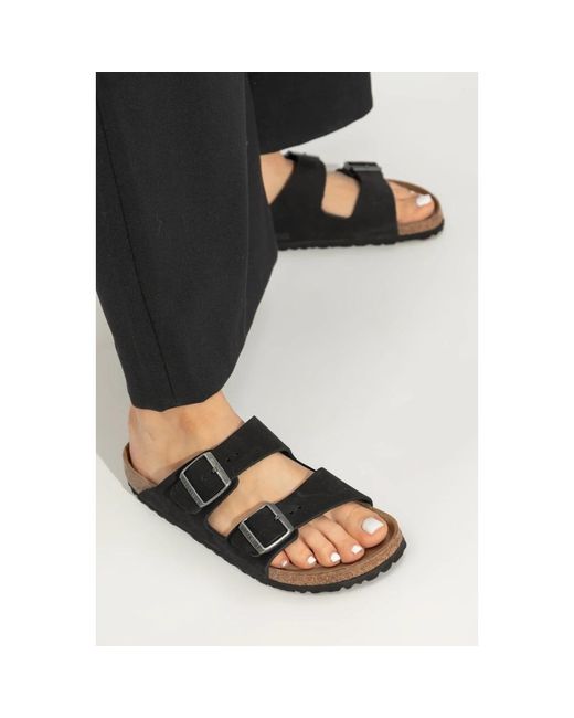 Birkenstock Black Sliders