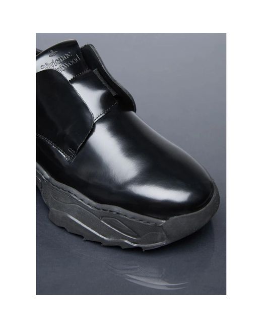Vivienne Westwood Leder pferdesneakers runde zehe in Black für Herren