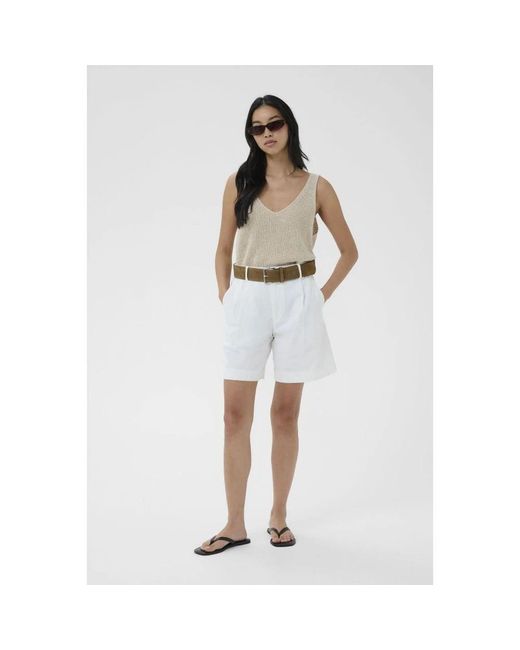 Part Two White Casual Shorts