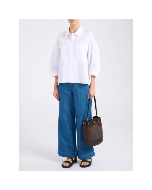 Max Mara Blue Wide Jeans