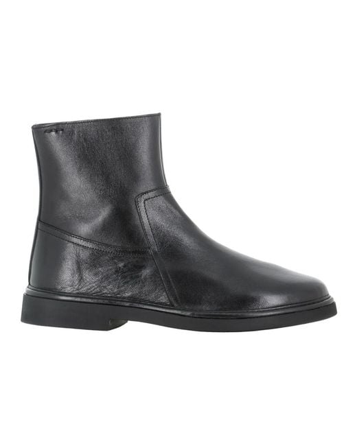 Alexander Hotto Black Ankle Boots for men