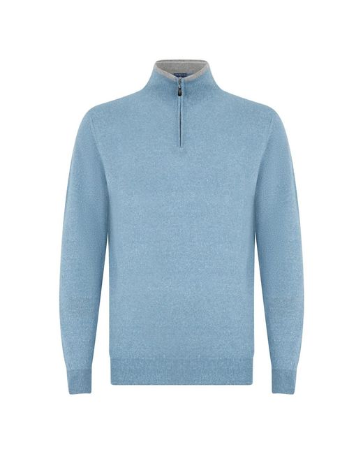 Fedeli Blue Cashmere Knitwear for men
