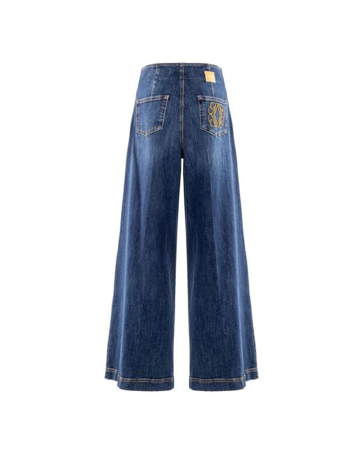Nenette Blue Wide Jeans