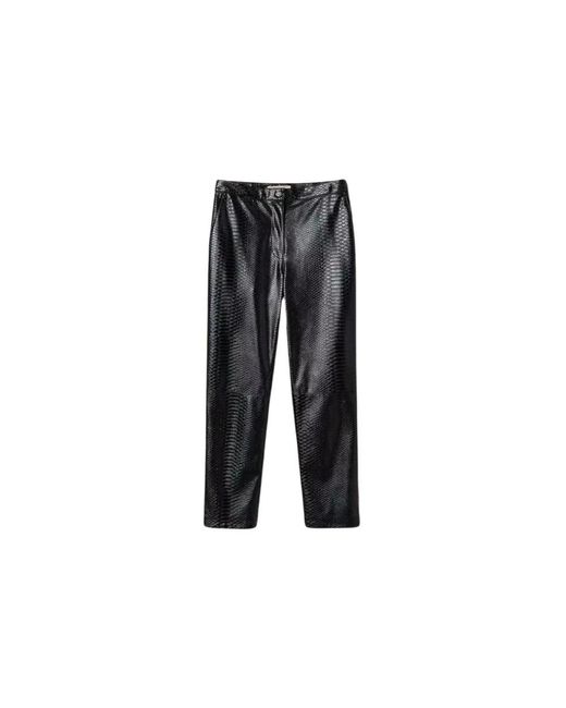 Twin Set Black Tapered Trousers