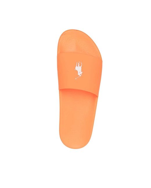 Ralph Lauren Orange Sliders for men