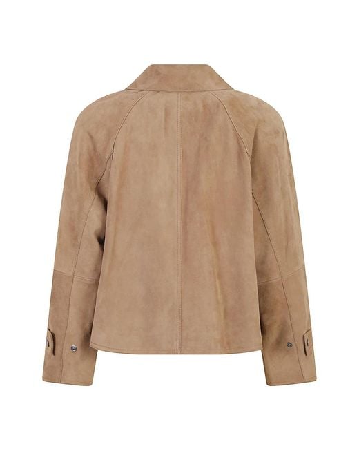 Weekend by Maxmara Brown Leather Jackets