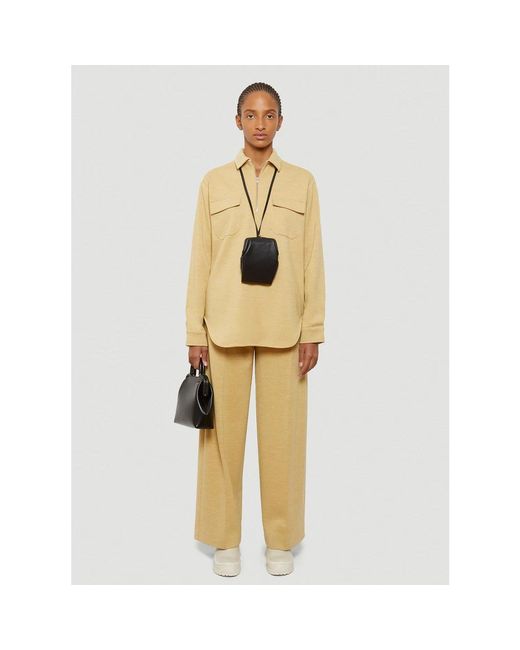 Jil Sander Metallic Blouses