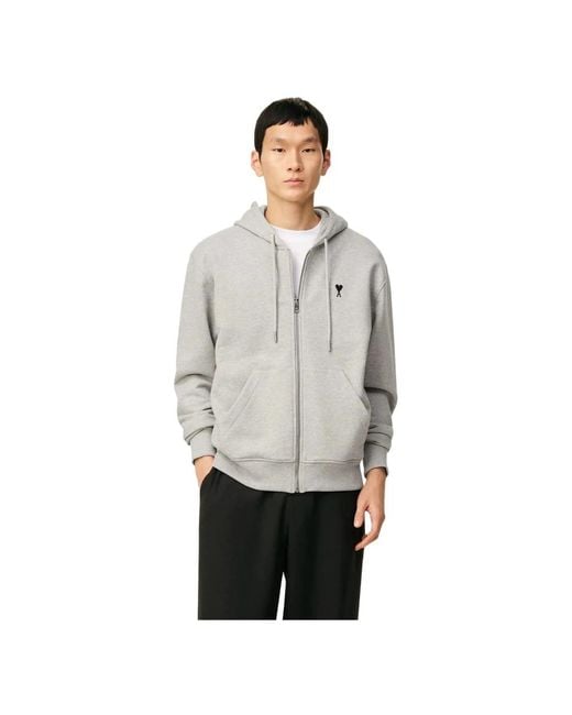 AMI Gray Zip-Throughs for men