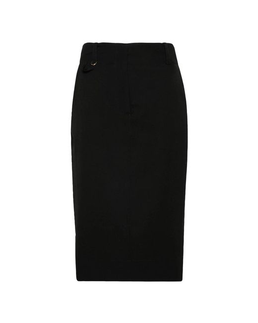 Jacquemus Black Pencil Skirts