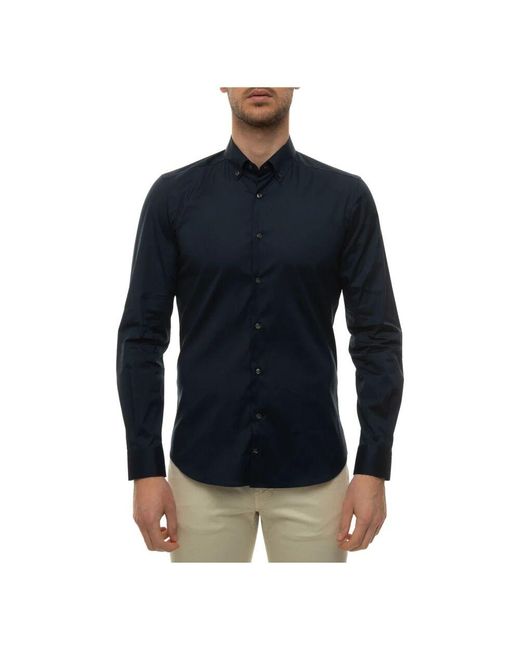 Fay Blue Casual Shirts for men