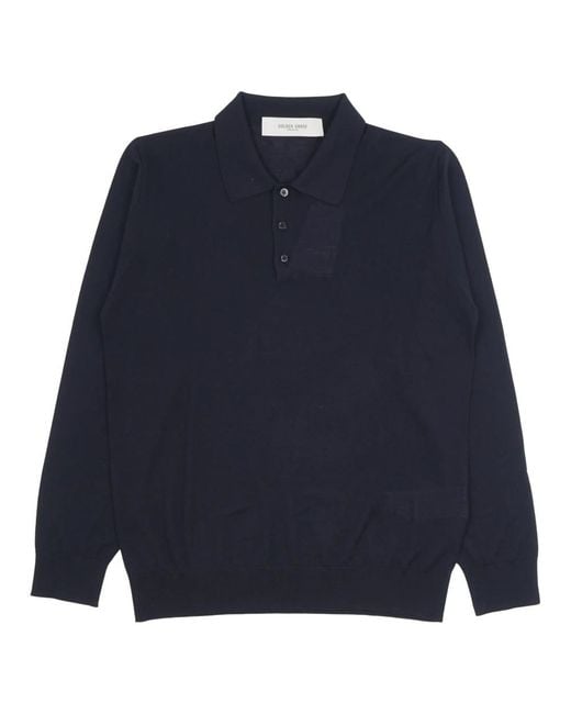 Golden Goose Deluxe Brand Blue Round-Neck Knitwear for men