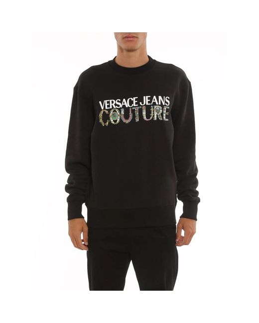 Versace Jeans Couture Black Sweatshirts for men