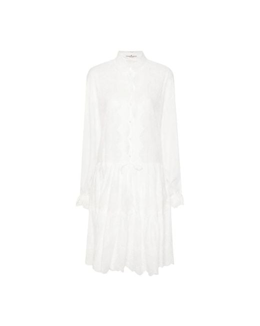 Ermanno Scervino White Shirt Dresses