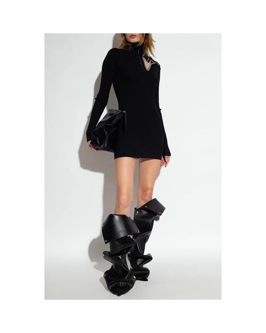 Y. Project Black Figurbetontes kleid