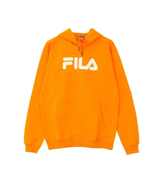 Fila Hoodies & Sweatvesten ,Oranje ,Katoen Flame Kangaroo Hoodie Lange Mouw in het Orange voor heren
