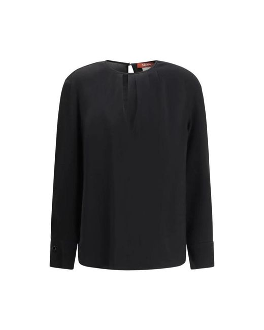 Max Mara Black Blouses