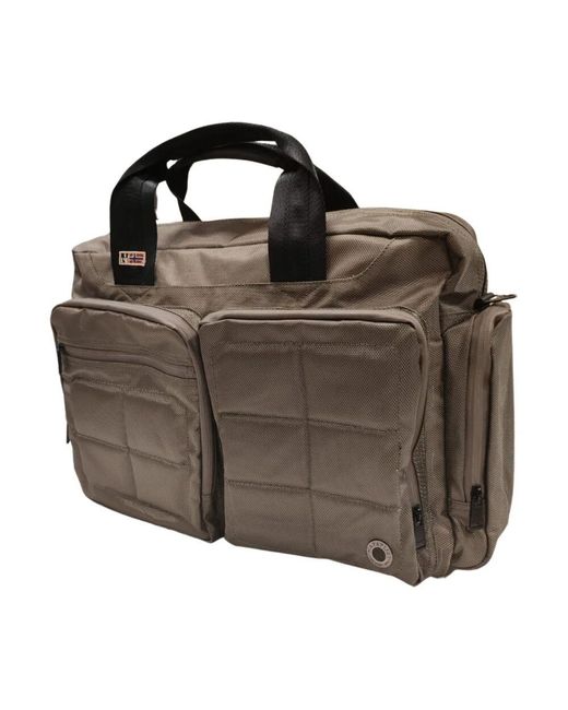 Napapijri Brown Grüne Arbeits-Laptoptasche