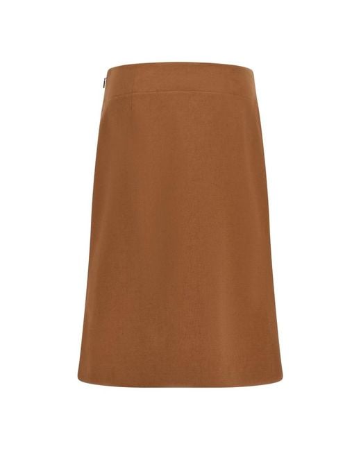 Fendi Brown Midi Skirts